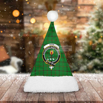 Don Tartan Christmas Santa Hats with Family Crest - Tartan Vibes Clothing