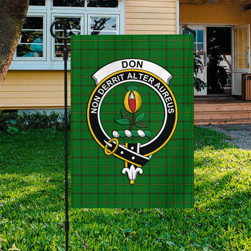Don Tartan Flag with Family Crest