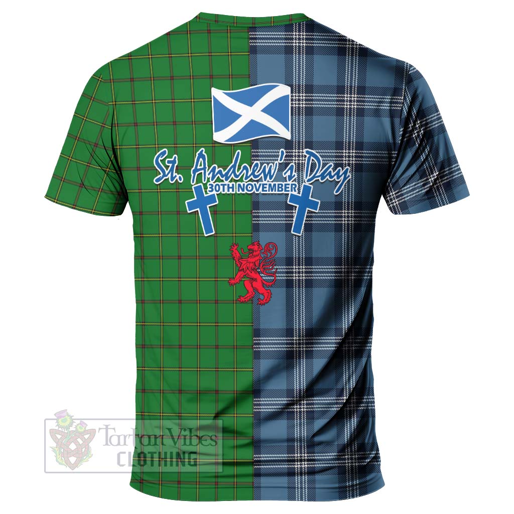 Don Tartan T-Shirt Happy St. Andrew's Day Half Tartan Style - Tartan Vibes Clothing