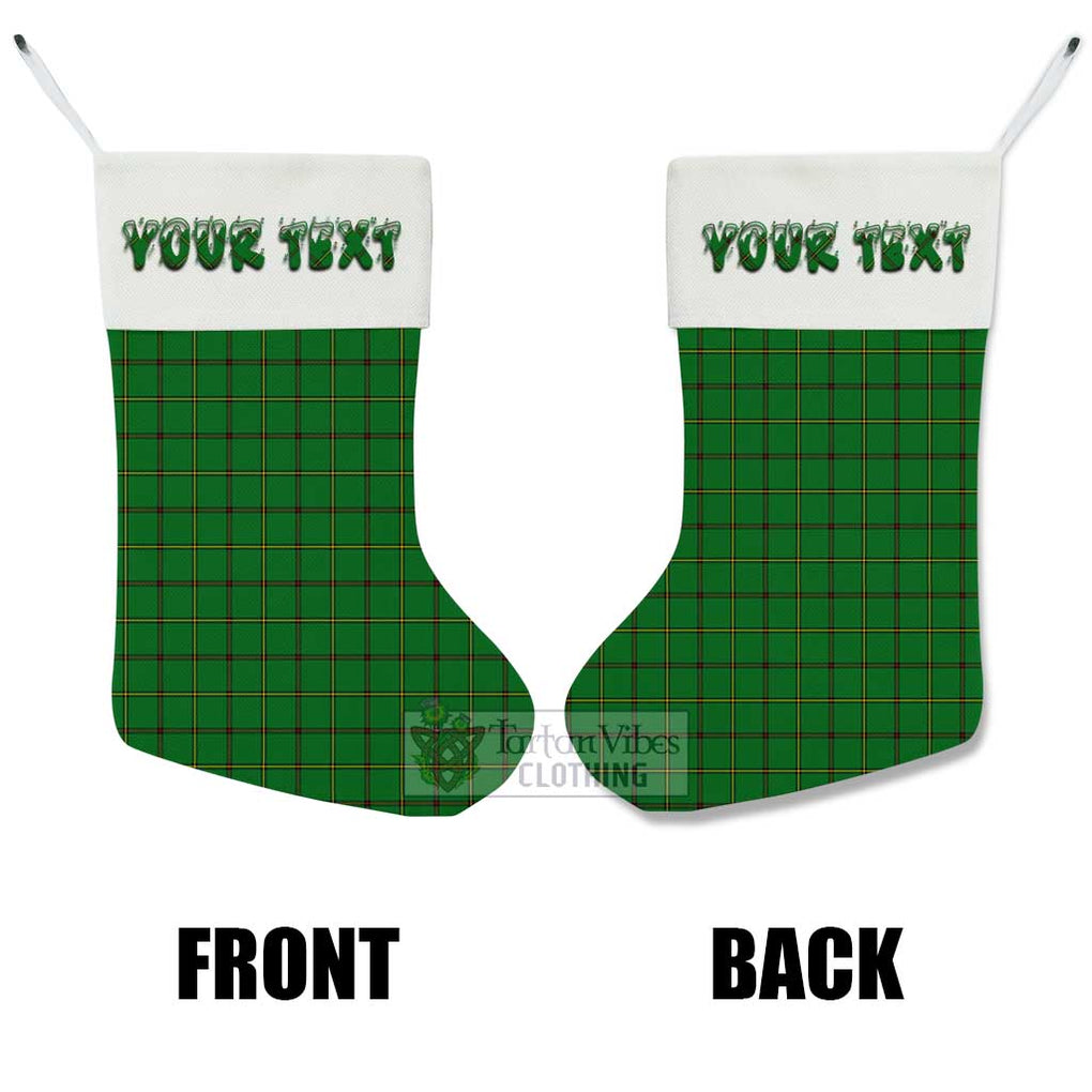 Don Tartan Christmas Stocking with Personalized Text - Tartan Vibes Clothing