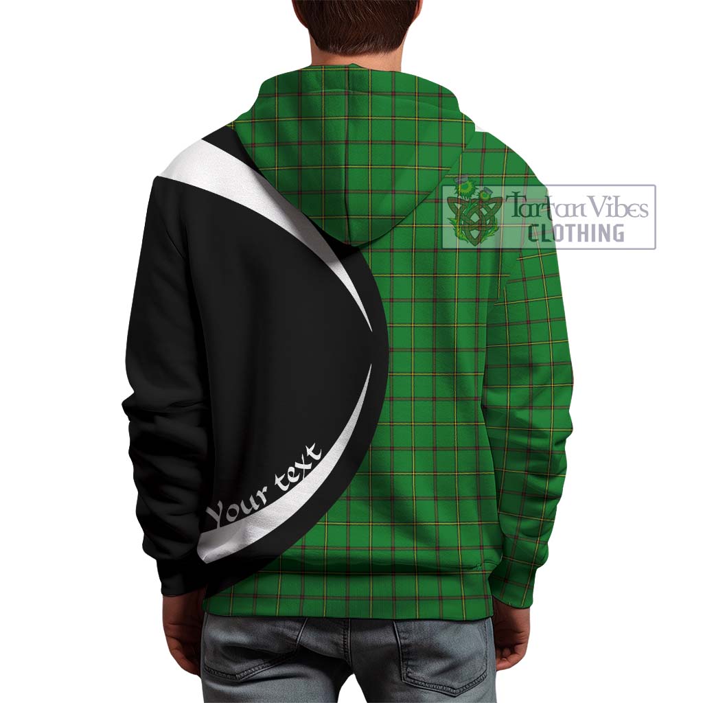 Don Tartan Hoodie with Family Crest Circle Style - Tartan Vibes Clothing