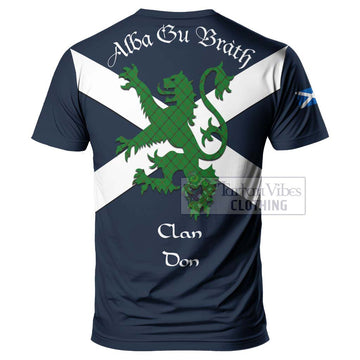 Don Tartan Lion Rampant T-Shirt Proudly Display Your Heritage with Alba Gu Brath and Clan Name - Tartan Vibes Clothing