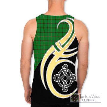 Don Tartan Men's Tank Top with Family Crest and Celtic Symbol Style - Tartan Vibes Clothing