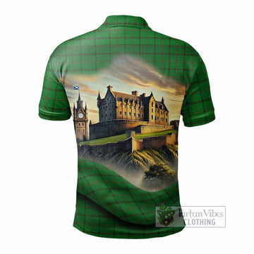 Tartan Vibes Clothing Don Tartan Family Crest Polo Shirt with Scottish Ancient Castle Stype