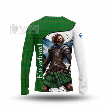 Don Crest Tartan Long Sleeve T-Shirt Inspired by the Freedom of Scottish Warrior - Tartan Vibes Clothing