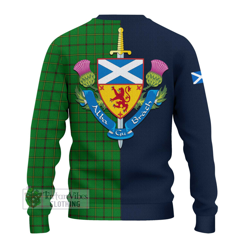 Don Tartan Ugly Sweater Alba with Scottish Lion Royal Arm Half Style - Tartan Vibes Clothing