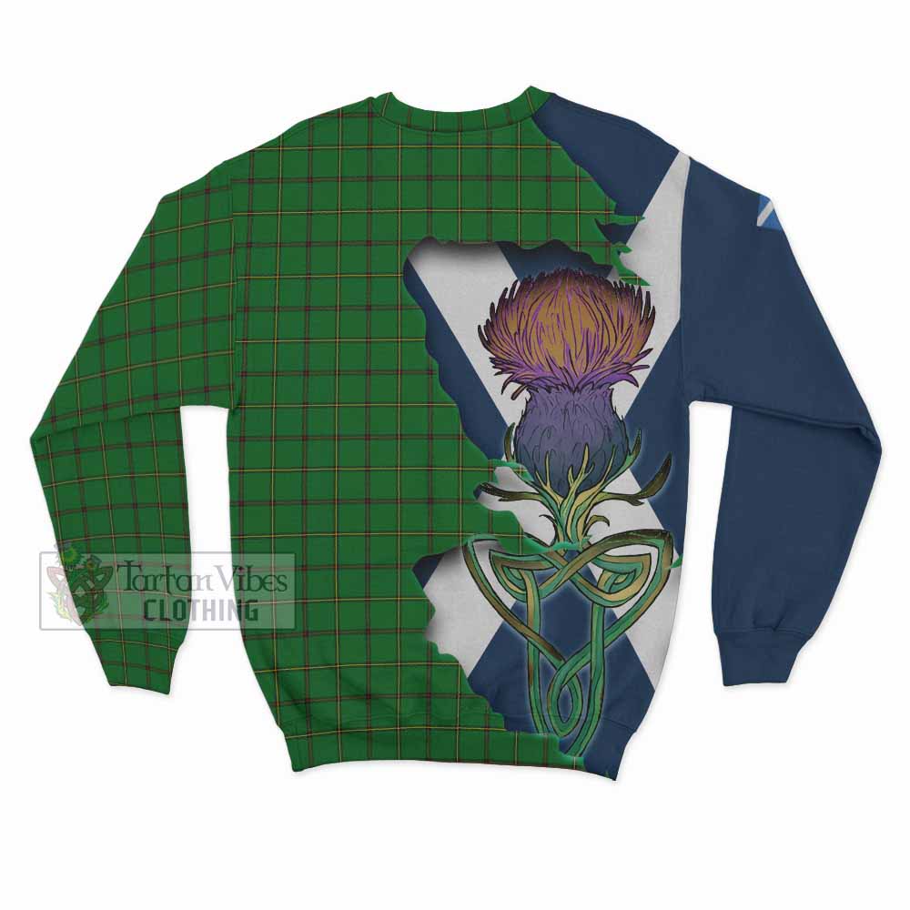 Don Tartan Family Crest Sweatshirt Scottish Thistle Celtic Inspired - Tartan Vibes Clothing