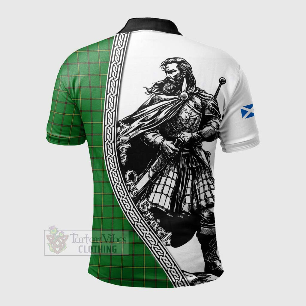Don Tartan Clan Crest Polo Shirt with Highlander Warrior Celtic Style - Tartan Vibes Clothing