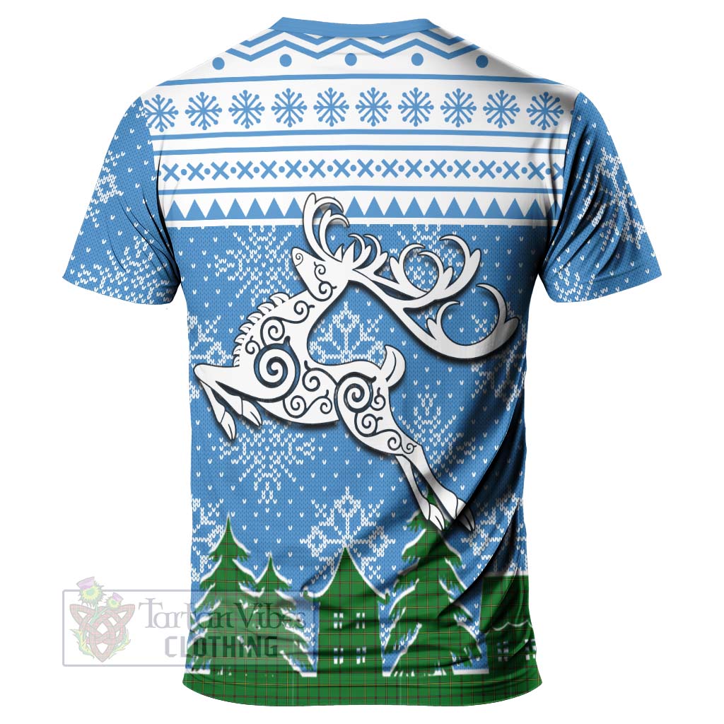 Don Clan Christmas T-Shirt Celtic Reindeer Style - Tartan Vibes Clothing