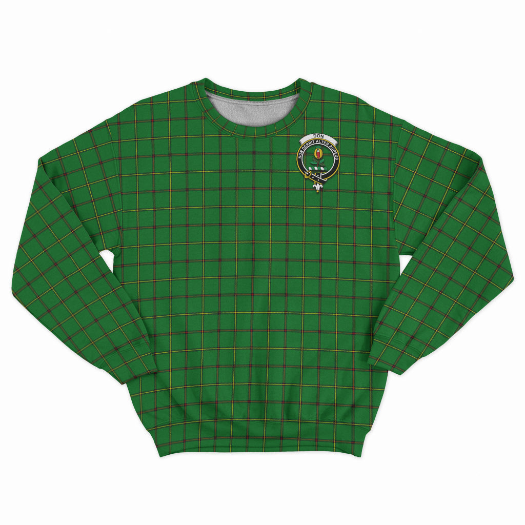 Don Tartan Sweatshirt with Family Crest - Tartan Vibes Clothing