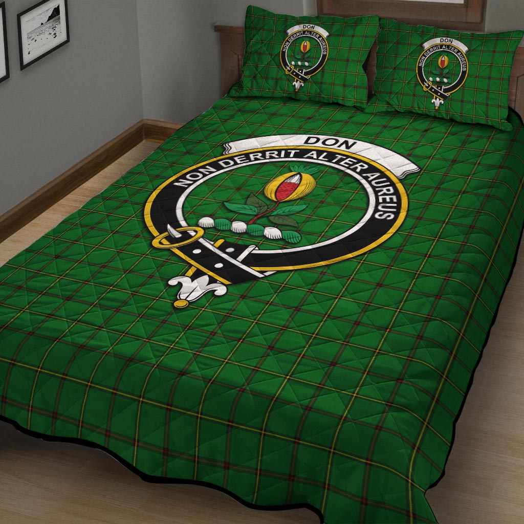 Leask Tartan Crest Quilt Bed Set