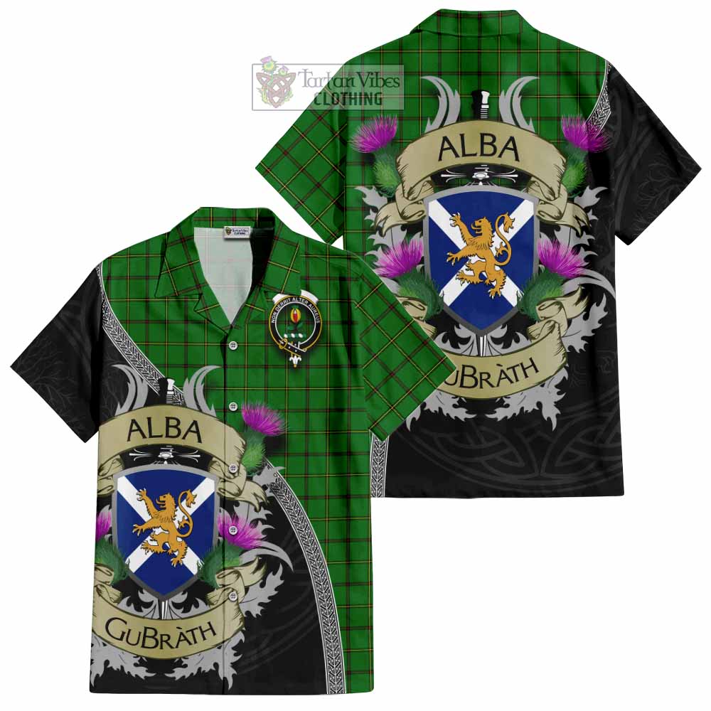 Don Tartan Family Crest Hawaiian Shirt Lion Rampant Royal Thistle Shield Celtic Inspired - Tartan Vibes Clothing
