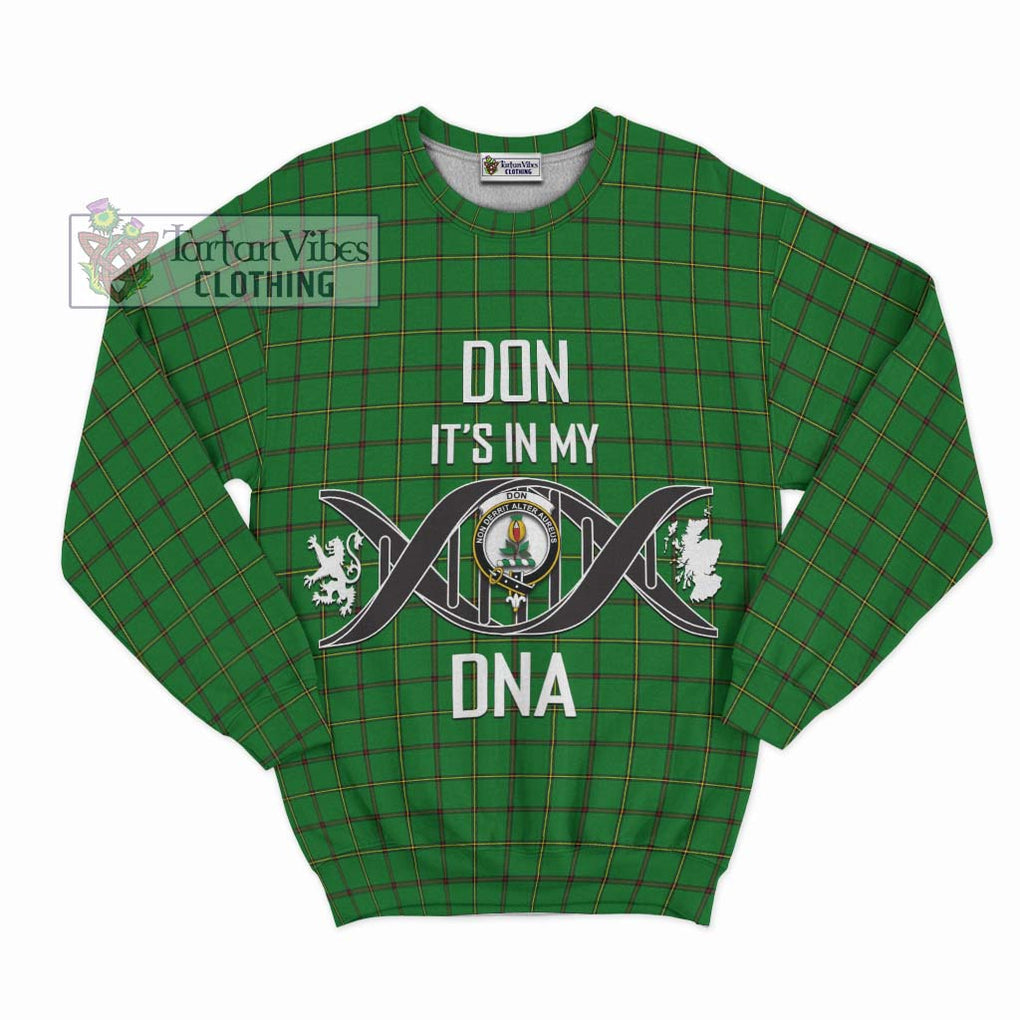 Don Tartan Sweatshirt with Family Crest DNA In Me Style - Tartan Vibes Clothing