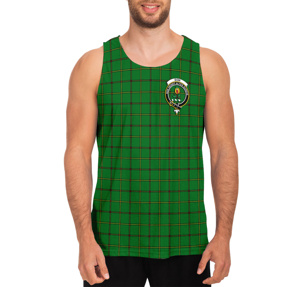 Don Tartan Mens Tank Top with Family Crest - Tartan Vibes Clothing