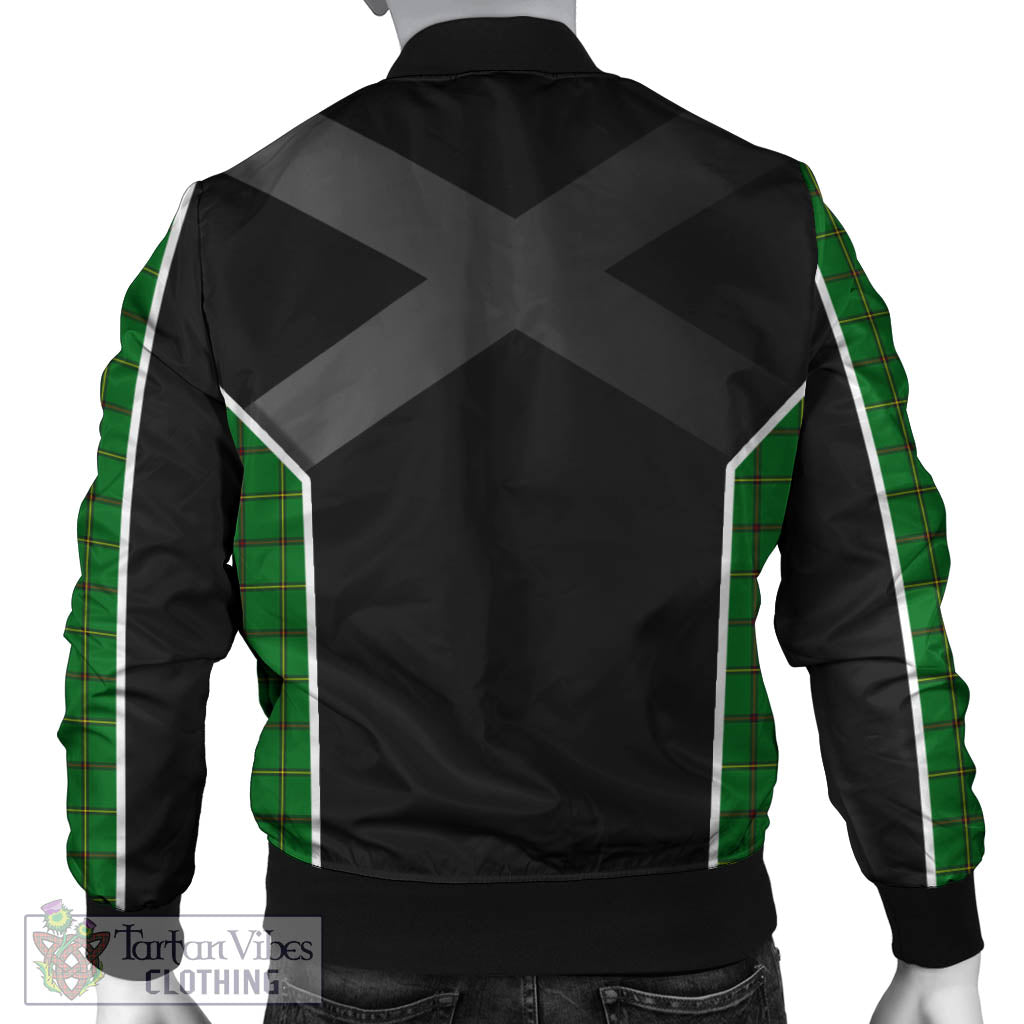 Don Tartan Bomber Jacket with Family Crest and Scottish Thistle Vibes Sport Style - Tartan Vibes Clothing