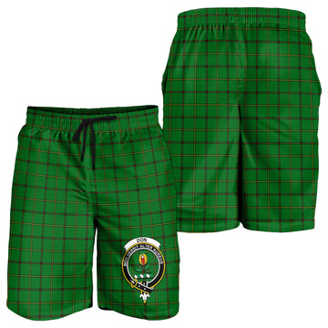 Don Tartan Mens Shorts with Family Crest - Tartan Vibes Clothing