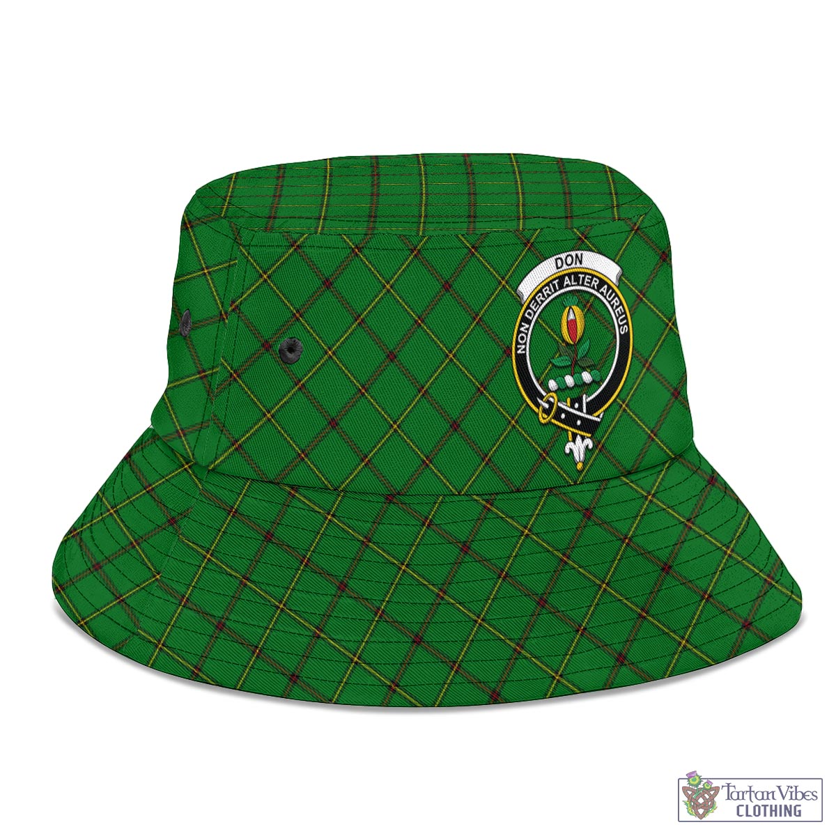 Don Tartan Bucket Hat with Family Crest - Tartan Vibes Clothing