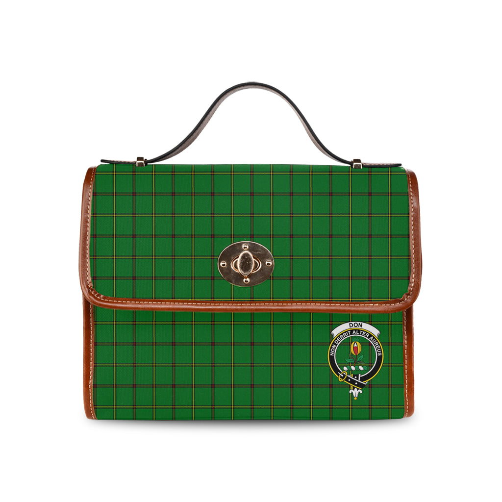 don-tartan-leather-strap-waterproof-canvas-bag-with-family-crest