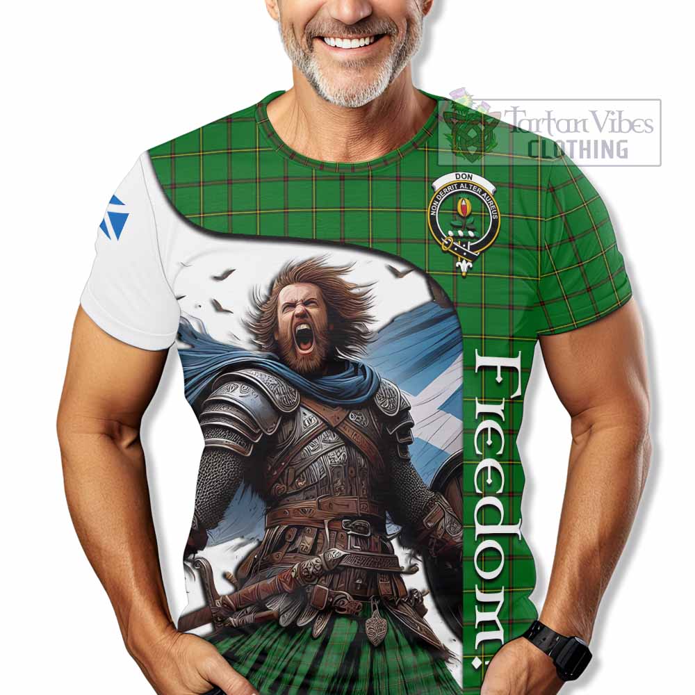 Don Crest Tartan T-Shirt Inspired by the Freedom of Scottish Warrior - Tartan Vibes Clothing