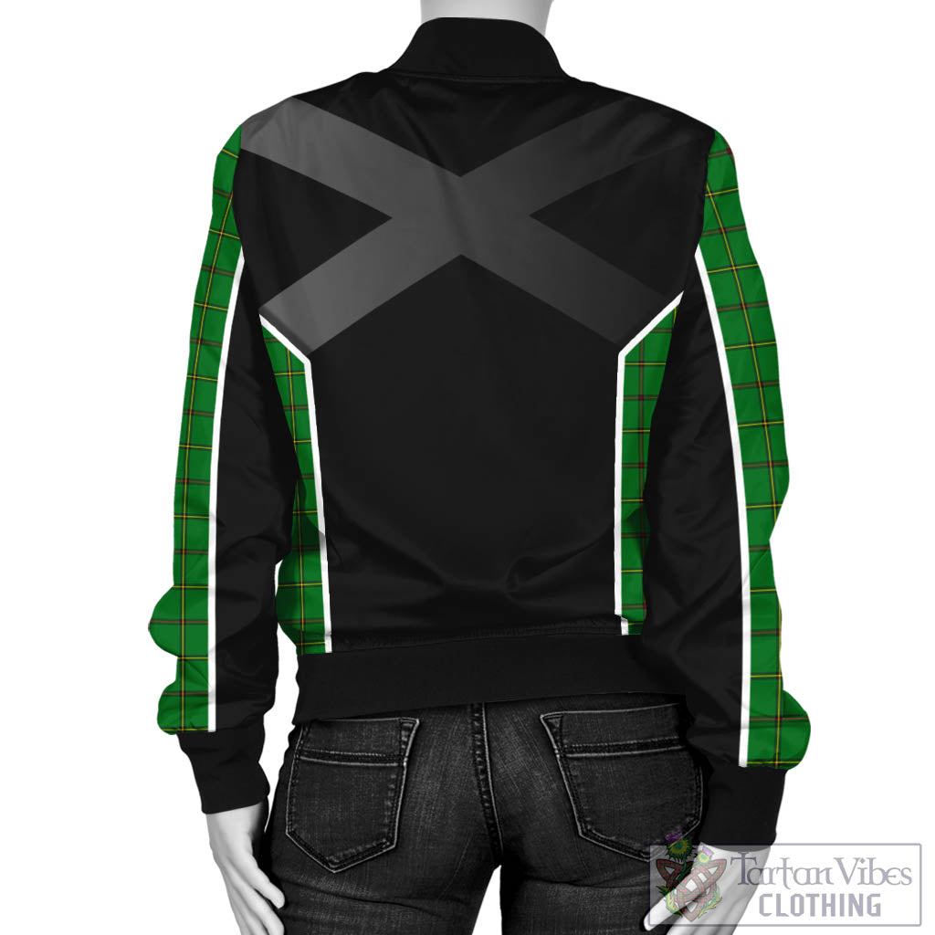 Don Tartan Bomber Jacket with Family Crest and Scottish Thistle Vibes Sport Style - Tartan Vibes Clothing
