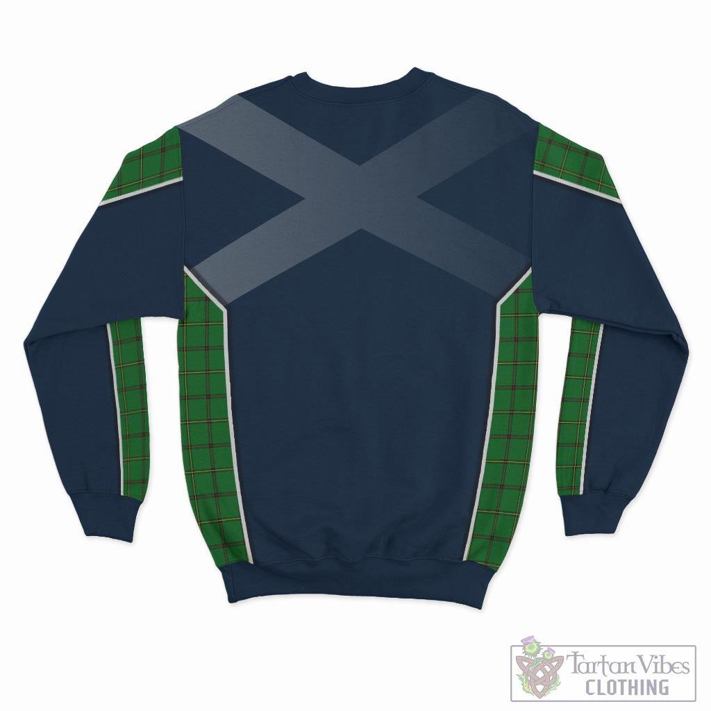 Tartan Vibes Clothing Don Tartan Sweatshirt with Family Crest and Scottish Thistle Vibes Sport Style