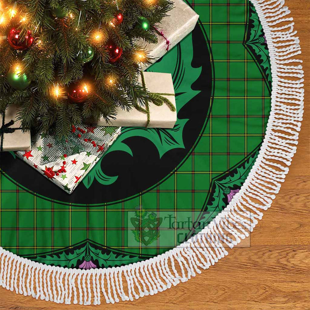 Don Tartan Christmas Tree Skirt Scottish Thistle Style - Tartan Vibes Clothing