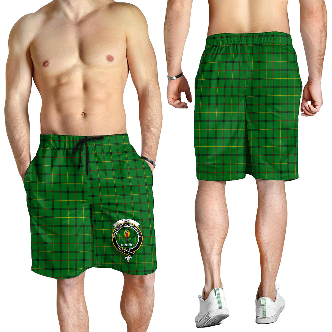 Don Tartan Mens Shorts with Family Crest - Tartan Vibes Clothing