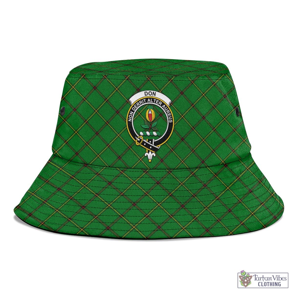 Don Tartan Bucket Hat with Family Crest - Tartan Vibes Clothing