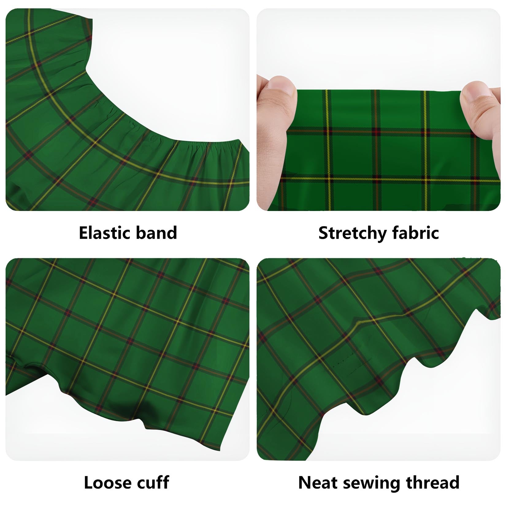 Don Tartan Off Shoulder Long Dress - Tartan Vibes Clothing