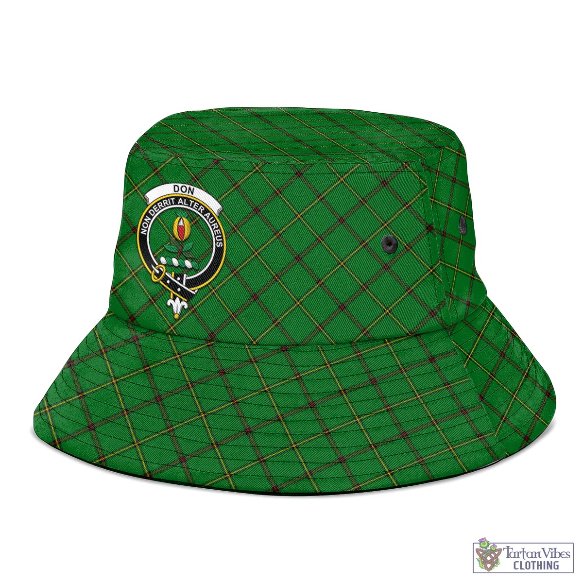 Don Tartan Bucket Hat with Family Crest - Tartan Vibes Clothing