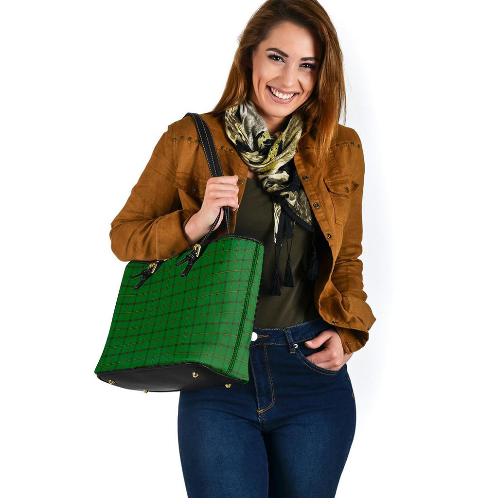 Don Tartan Leather Tote Bag - Tartan Vibes Clothing