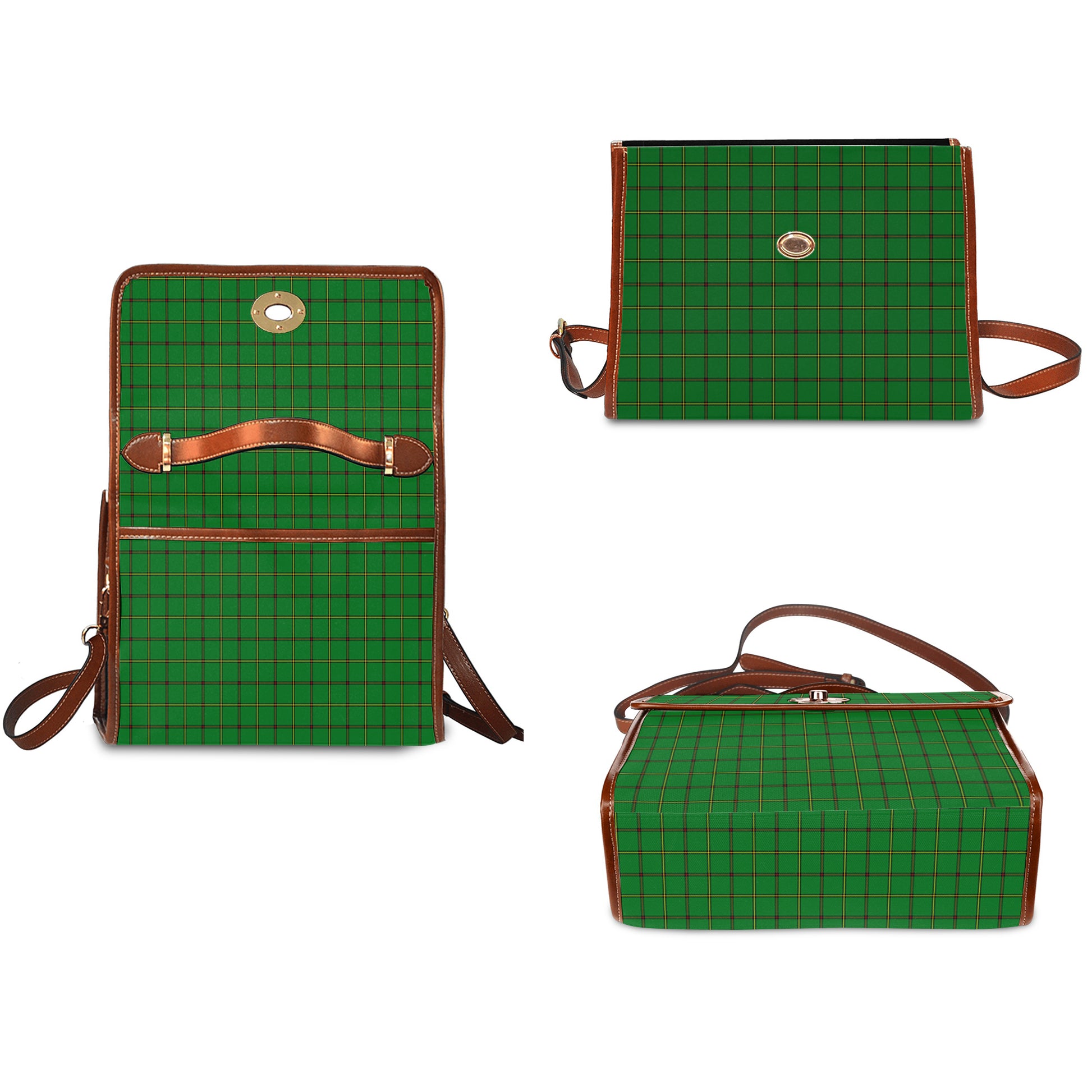don-tartan-leather-strap-waterproof-canvas-bag