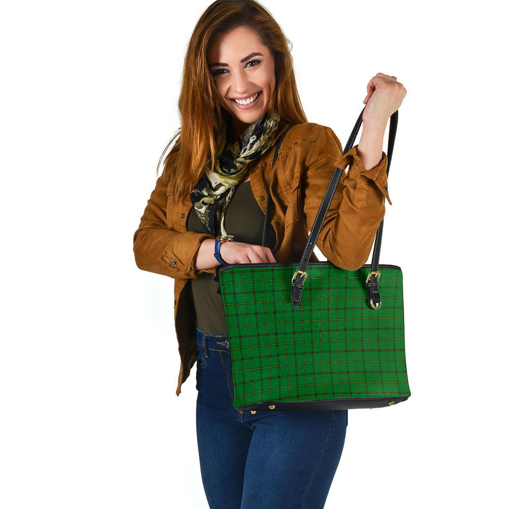 Don Tartan Leather Tote Bag - Tartan Vibes Clothing