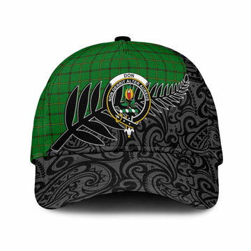Don Crest Tartan Classic Cap with New Zealand Silver Fern Half Style