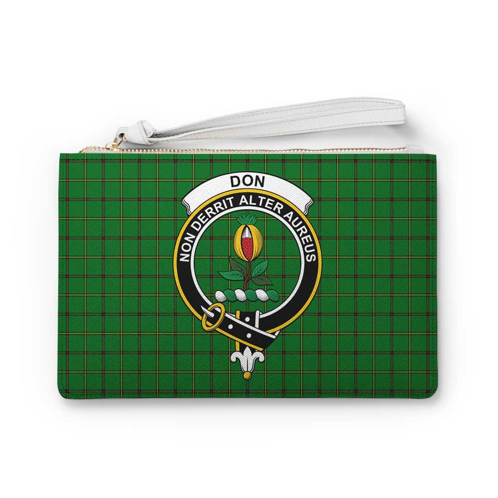 Tartan Vibes Clothing Don Family Crest Tartan Clutch Bag