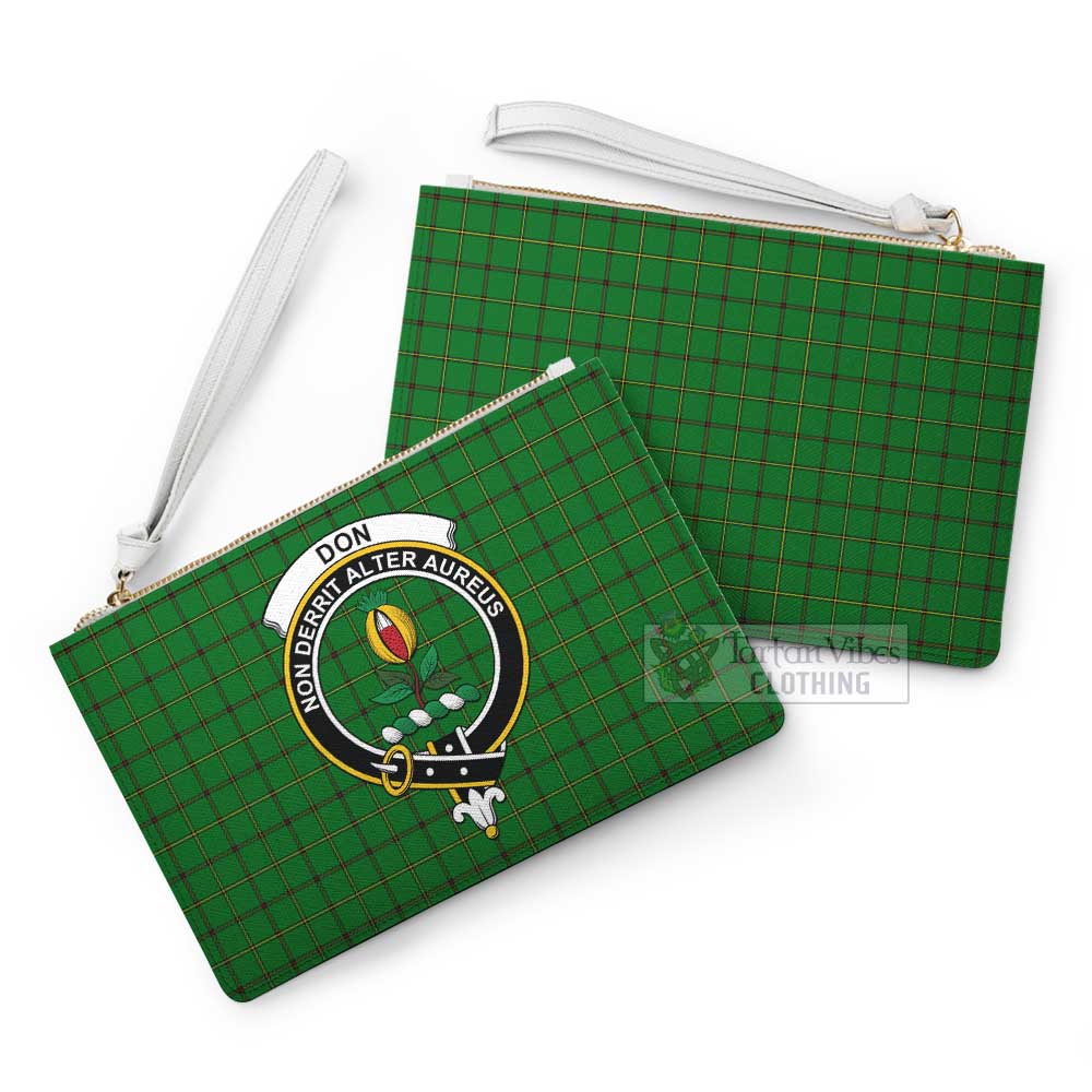 Tartan Vibes Clothing Don Family Crest Tartan Clutch Bag