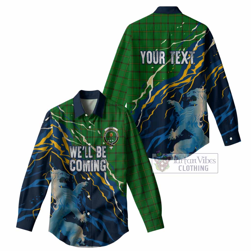 Don Scotland Tartan Women Casual Shirt WC2026 Football - We'll Be Coming