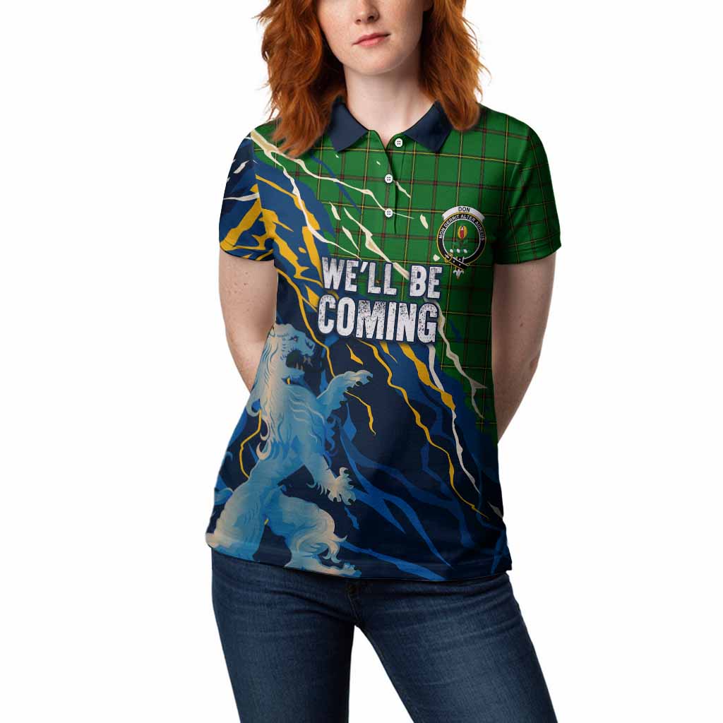 Don Scotland Tartan Women Polo Shirt WC2026 Football - We'll Be Coming