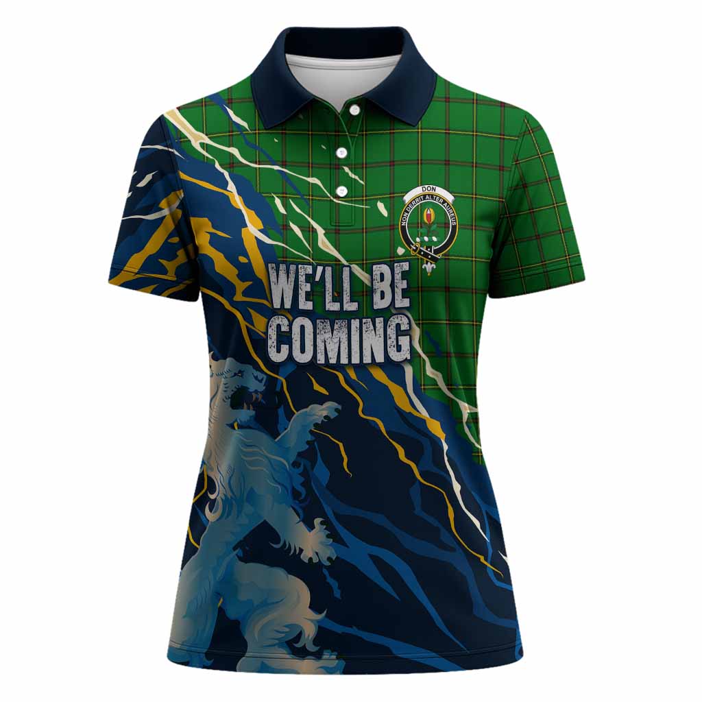 Don Scotland Tartan Women Polo Shirt WC2026 Football - We'll Be Coming