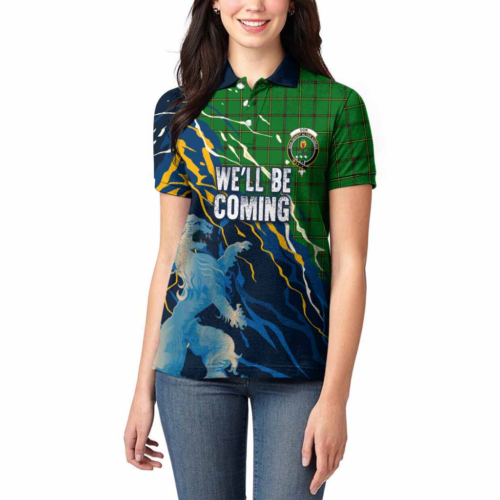Don Scotland Tartan Women Polo Shirt WC2026 Football - We'll Be Coming