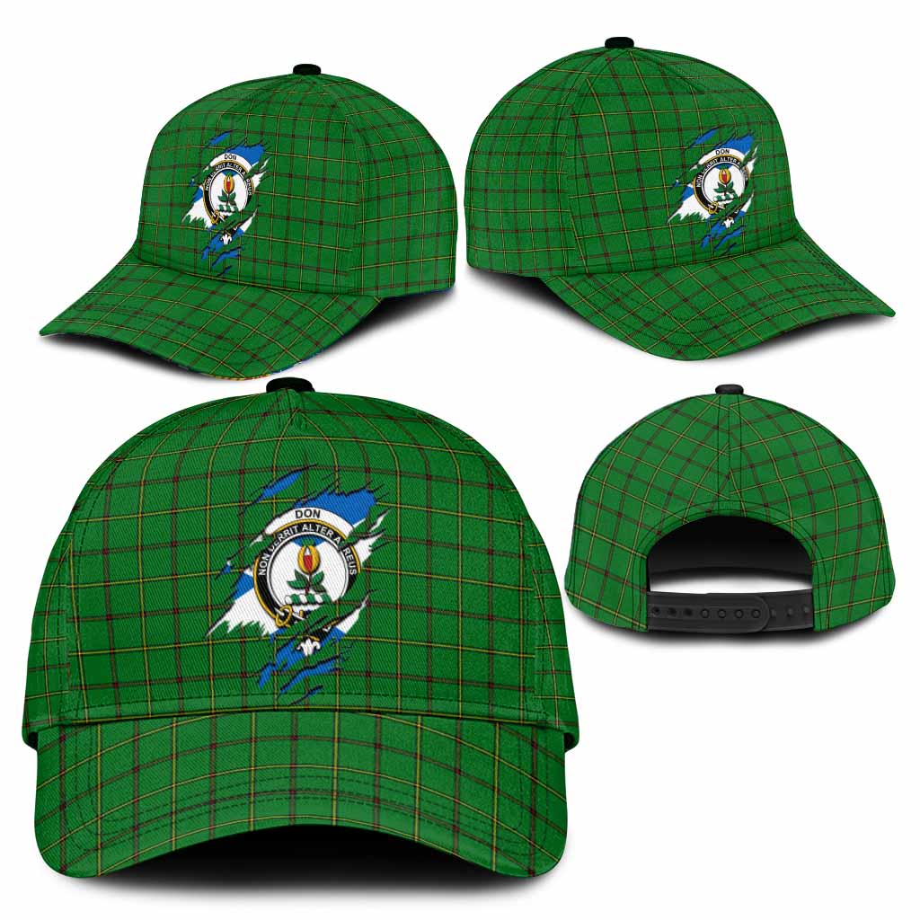 Don Tartan Classic Cap with Family Crest In Me Style