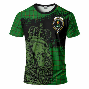 Don Tartan Crest T-Shirt Crowned Lion Heritage Style