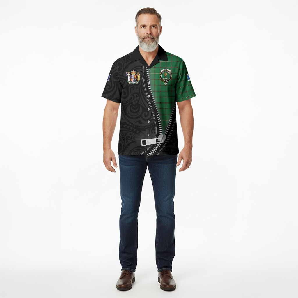 Don Tartan Hawaiian Shirt New Zealand Pattern Unique Zipper Stylized