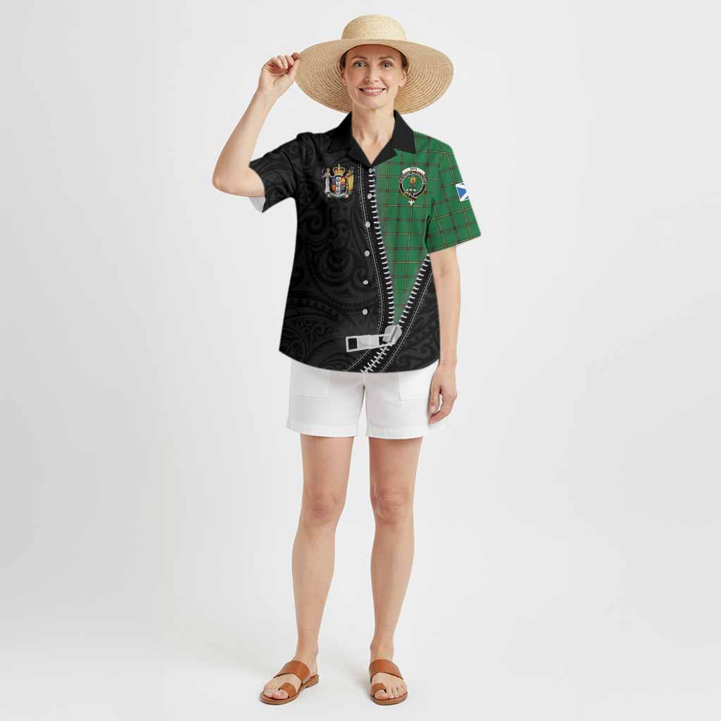 Don Tartan Hawaiian Shirt New Zealand Pattern Unique Zipper Stylized