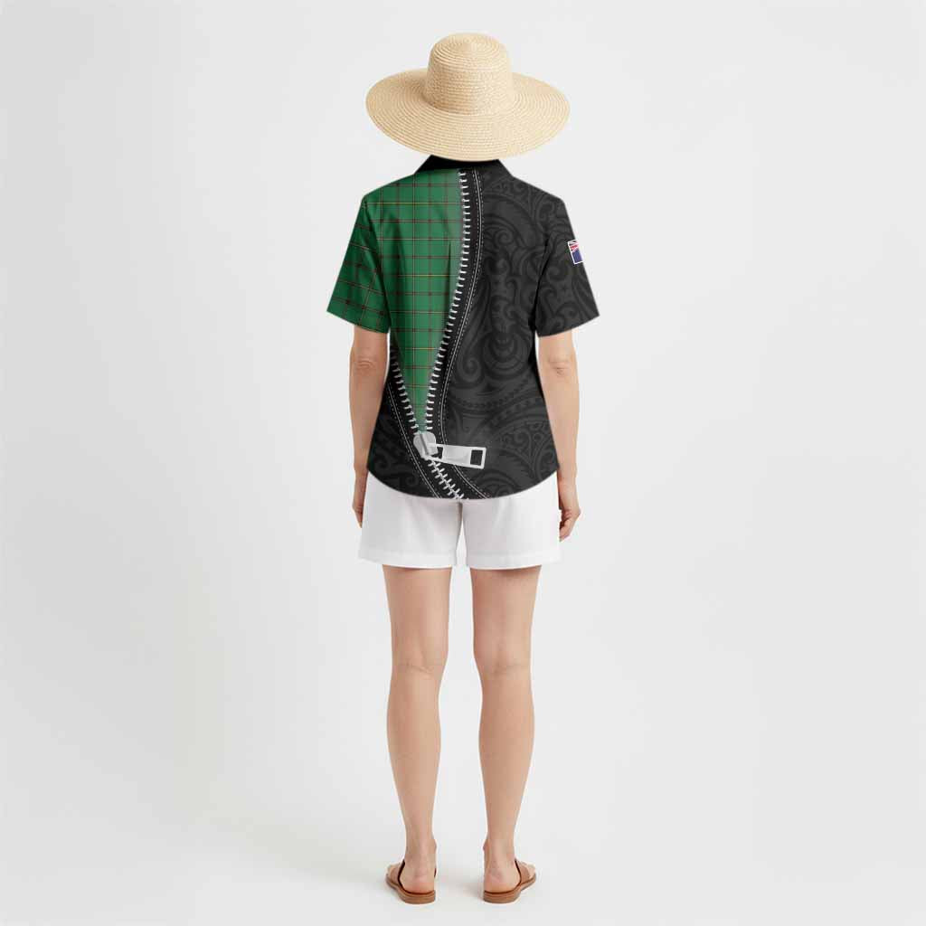 Don Tartan Hawaiian Shirt New Zealand Pattern Unique Zipper Stylized