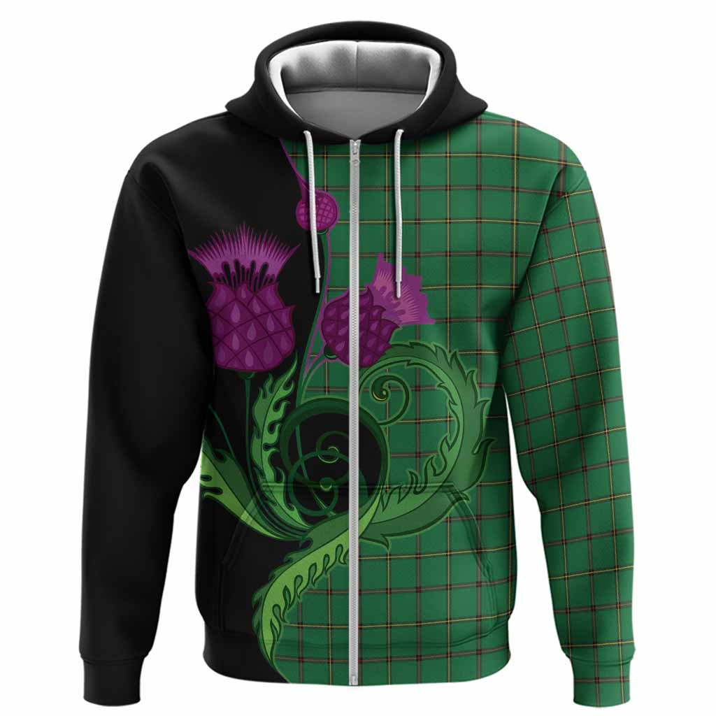 Don Tartan Hoodie Traditional Scottish Thistle