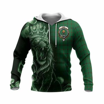 Don Tartan Knitted Hoodie Roaring Lion Heritage