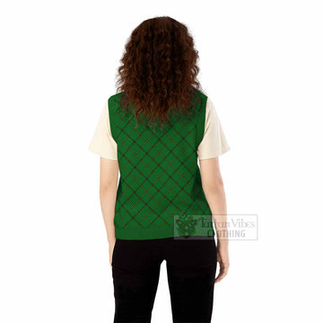 Don Tartan  Knitted V-Neck Vest Cross Style