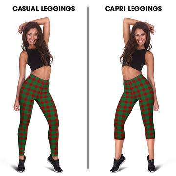 Donachie Tartan Womens Leggings Capri Leggings - Tartan Vibes Clothing