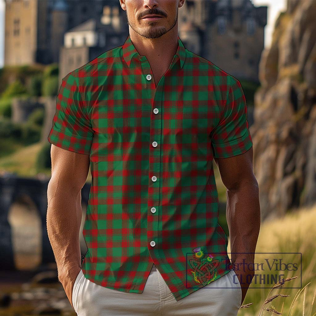 Donachie Tartan Cotton Hawaiian Shirt Kid - Tartan Vibes Clothing